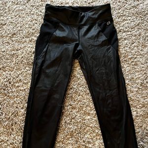 gap fit leather leggings